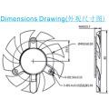 Dz8015 tréteau ventilateur ventilateur 80 * 80 * 15 mm